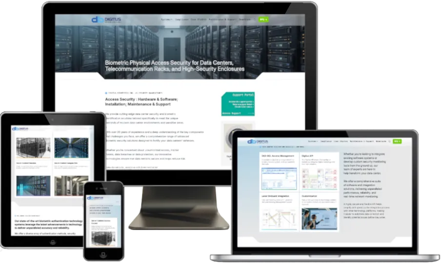 Digitus Biometric screenshots on various different devices