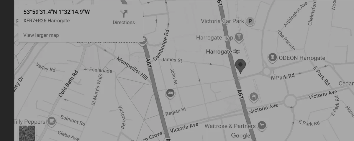 Opaque contact map of Harrogate