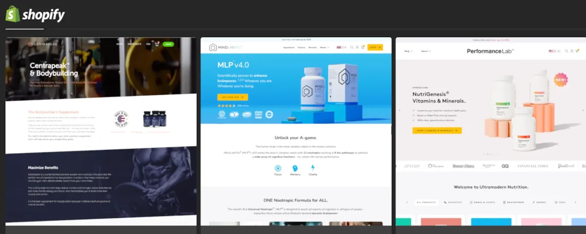 Shopify sites