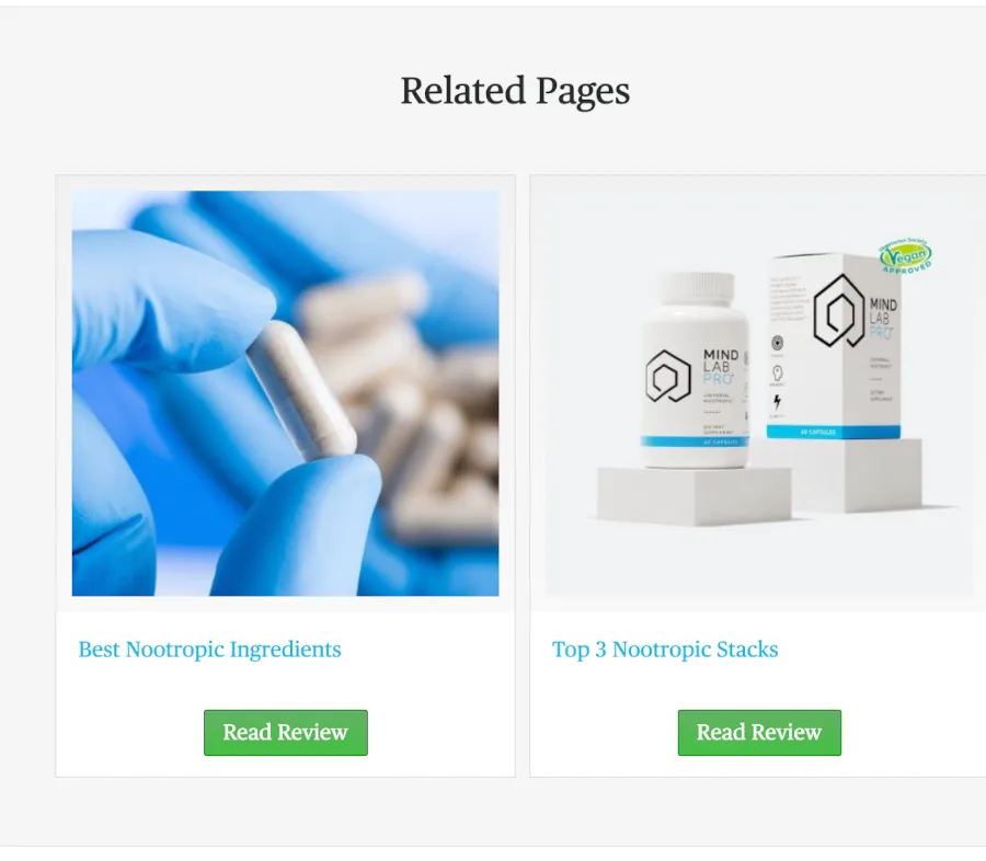 Related pages template shortcode